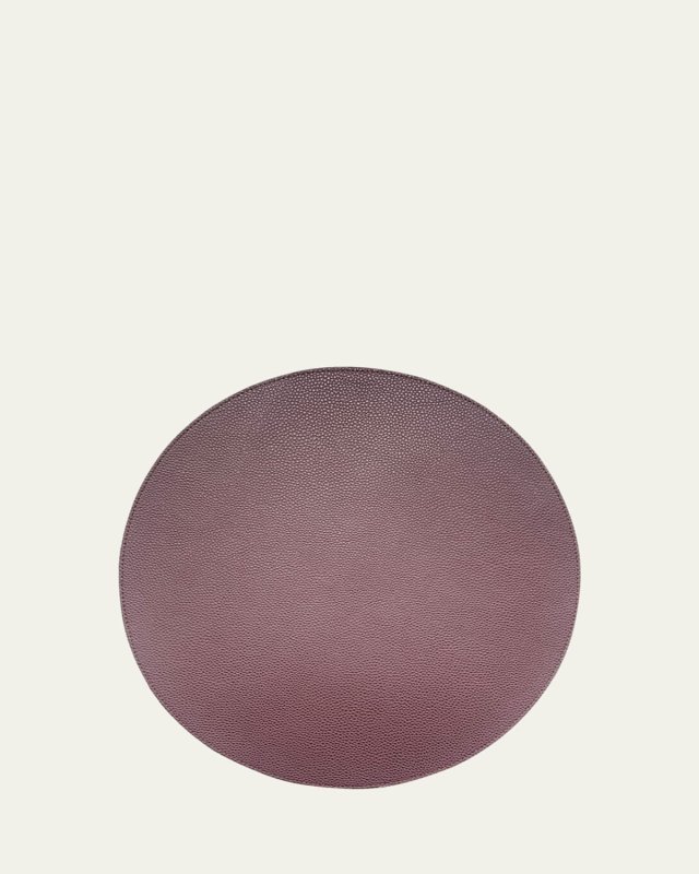 Faux Leather Round Reversible Placemat